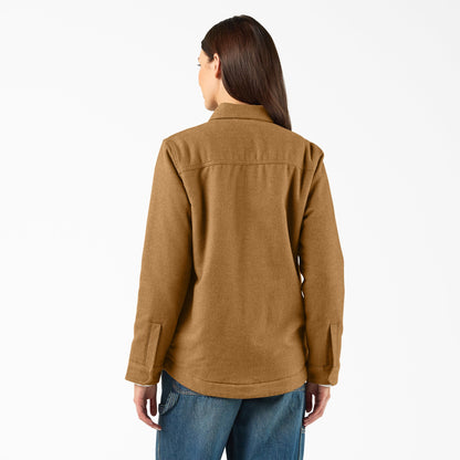 Dickies Women's Fleece Lined Flannel Chore Coat
