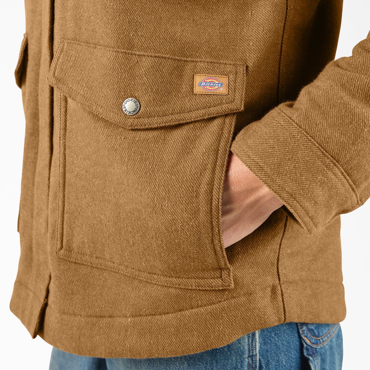 Dickies Women's Fleece Lined Flannel Chore Coat