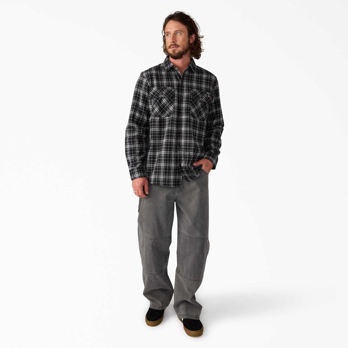 Dickies Long Sleeve Flannel Work Shirt