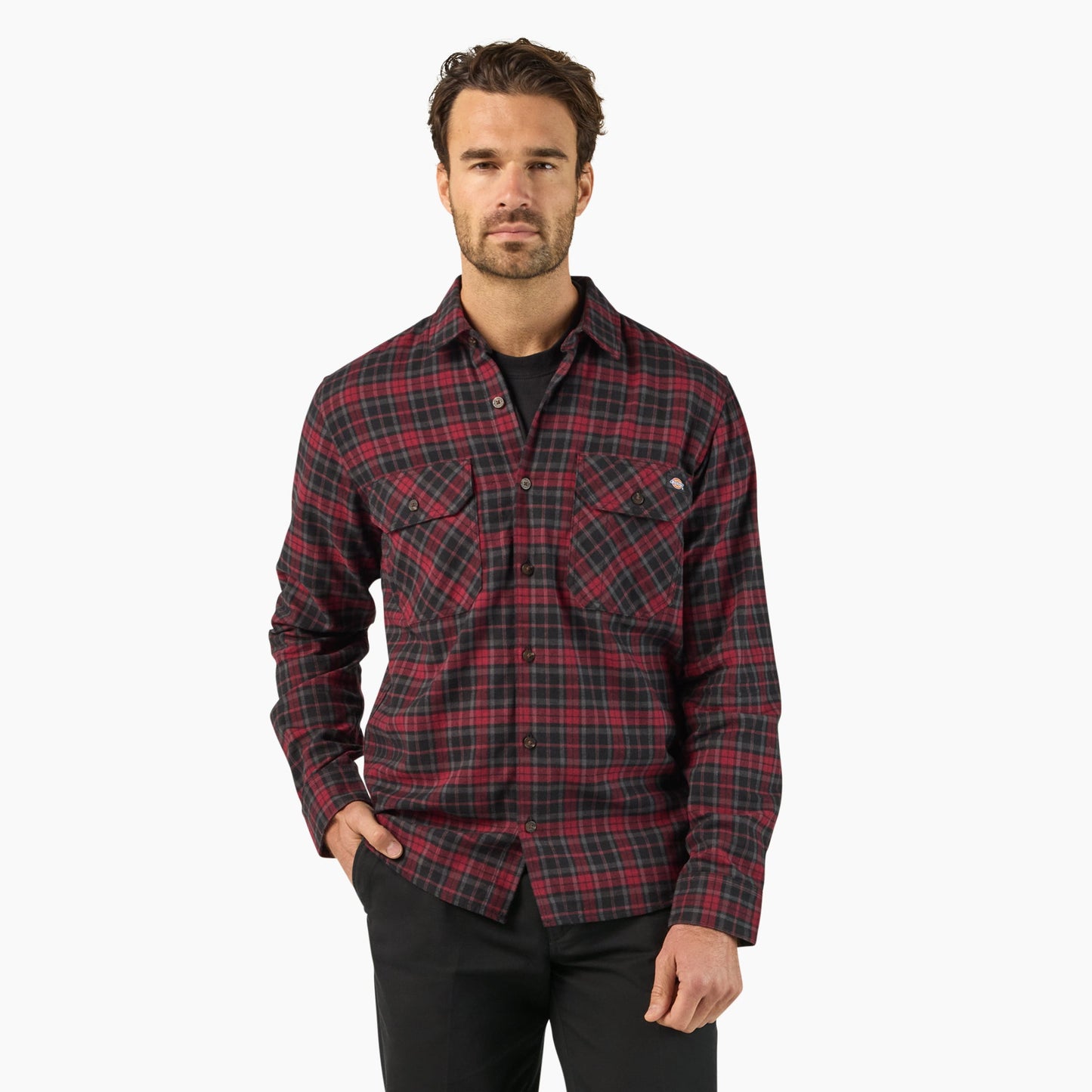 Dickies Long Sleeve Flannel Work Shirt