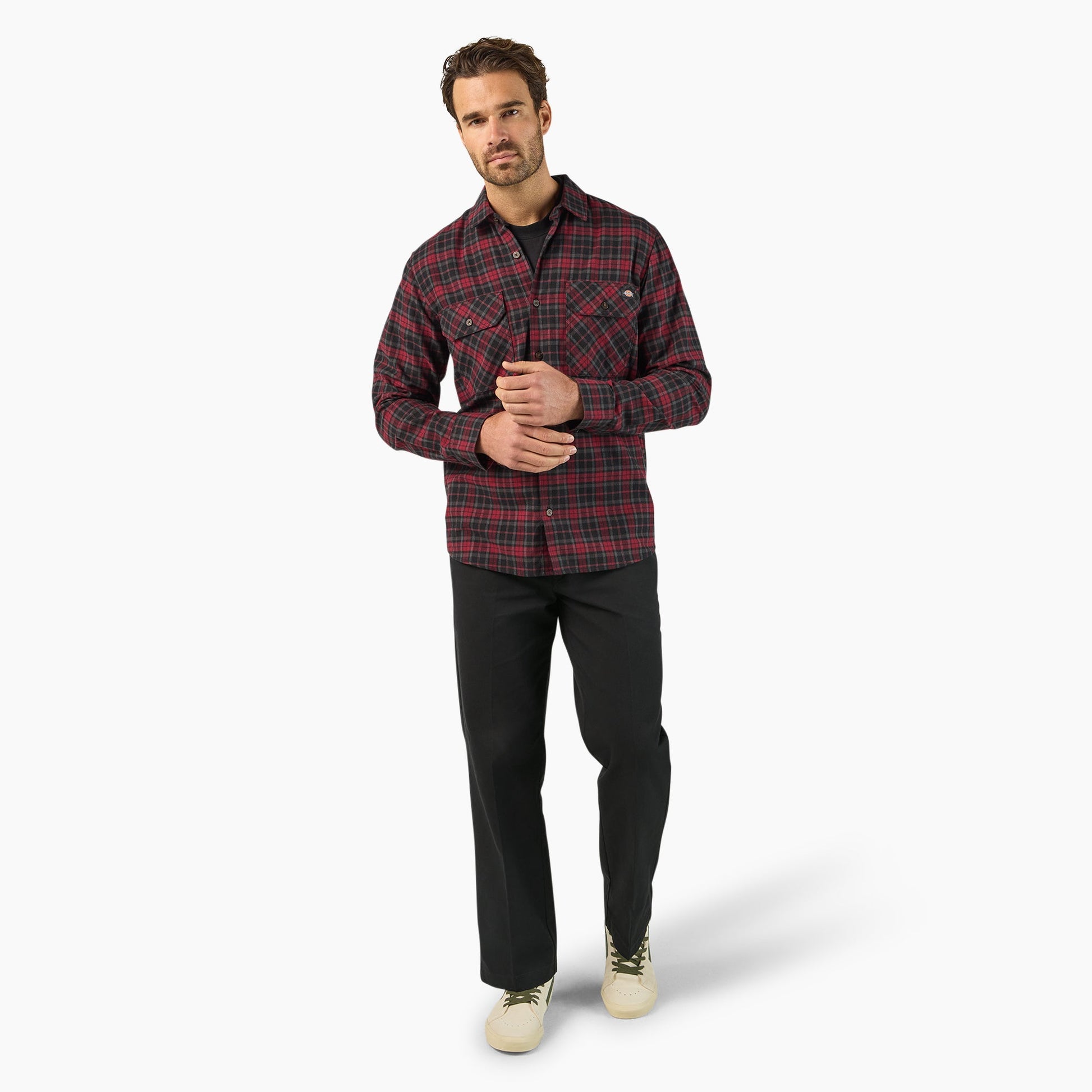 Dickies Long Sleeve Flannel Work Shirt