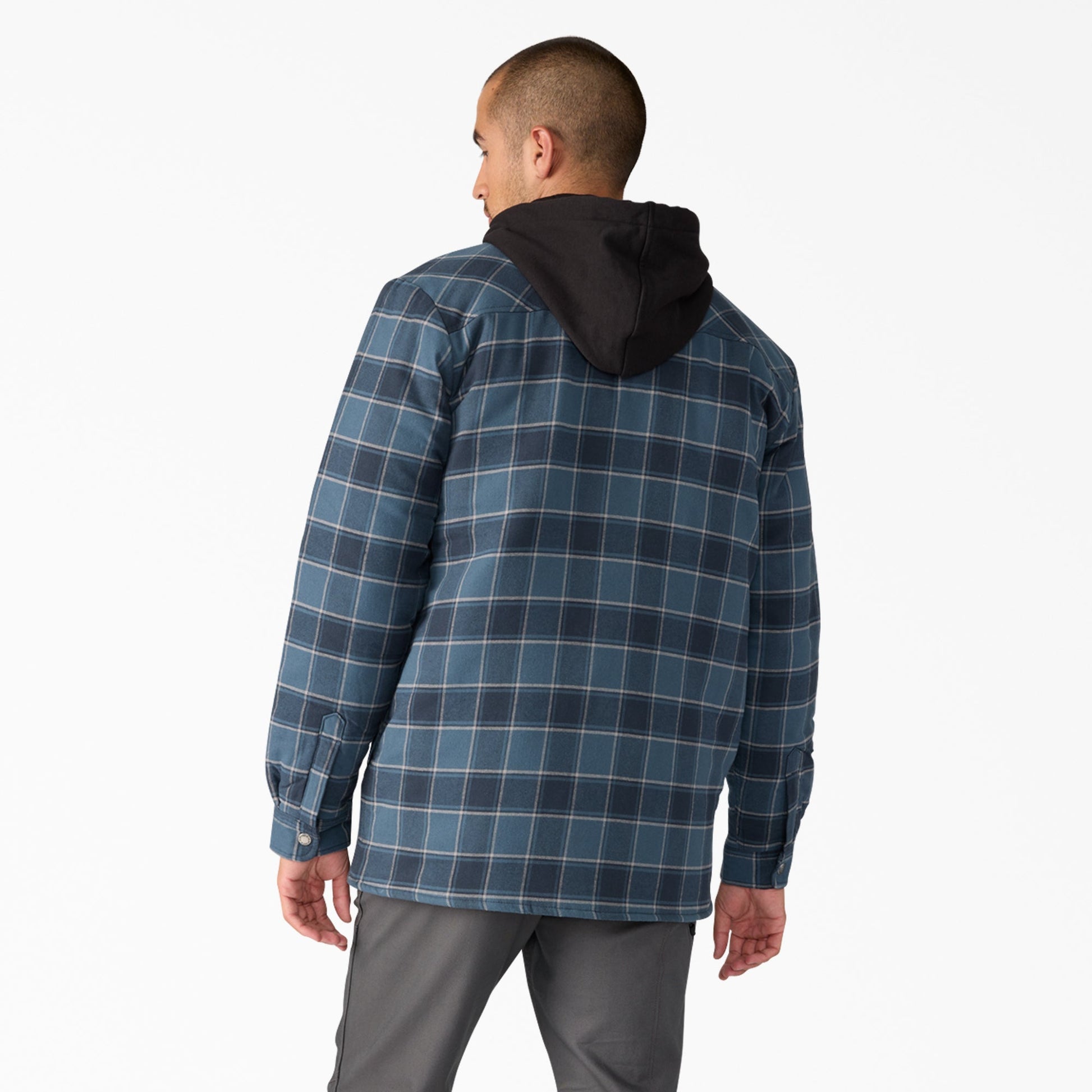 Dickies Water Repellent Flannel Hooded Shirt Jacket