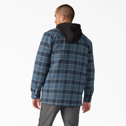Dickies Water Repellent Flannel Hooded Shirt Jacket
