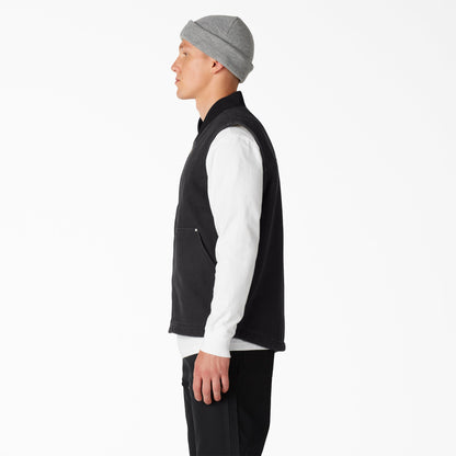 Dickies Stonewashed Duck High Pile Fleece Lined Vest