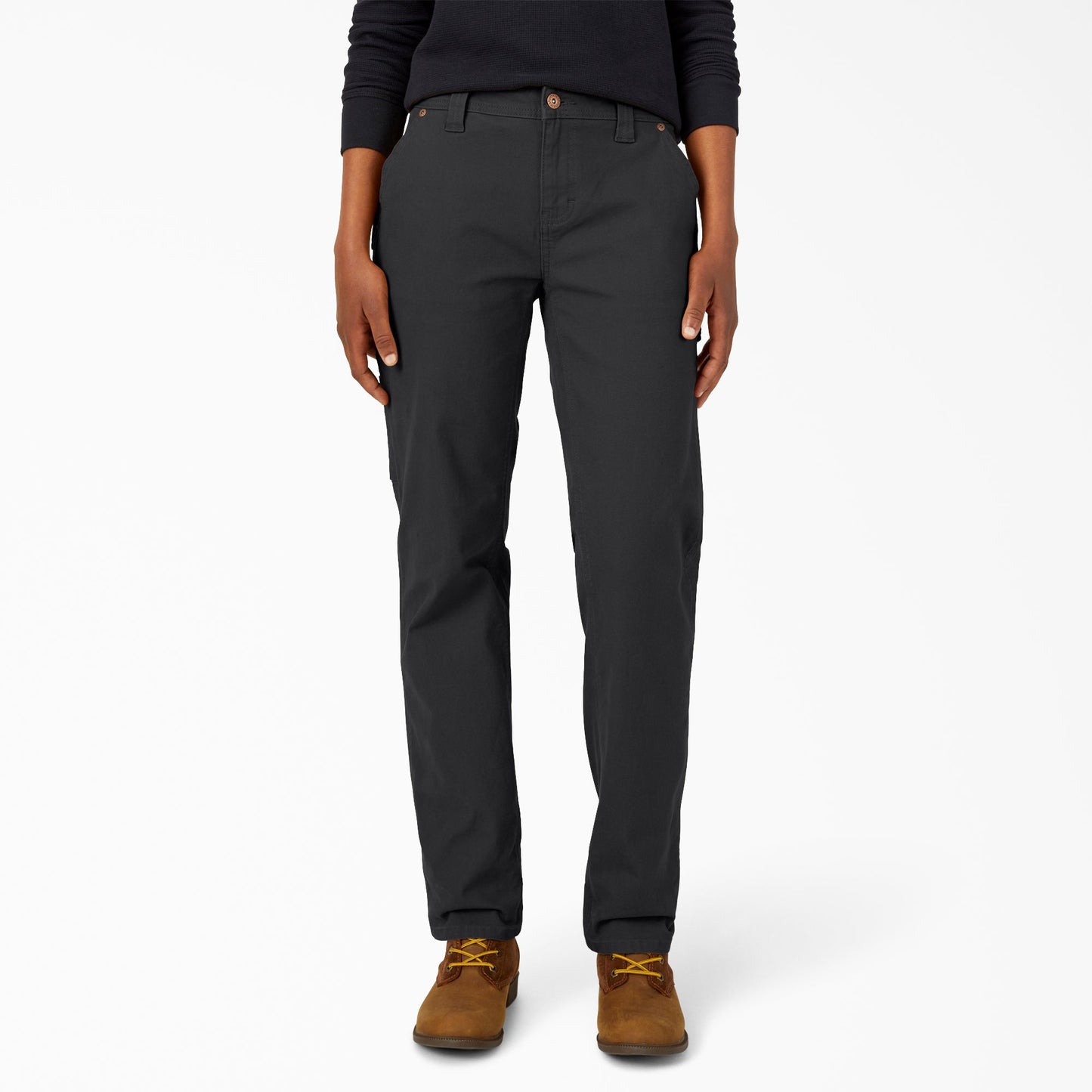 Dickies Women's FLEX Relaxed Straight Fit Duck Carpenter Pants