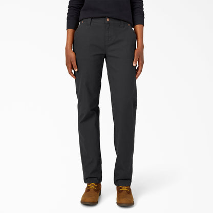 Dickies Women's FLEX Relaxed Straight Fit Duck Carpenter Pants