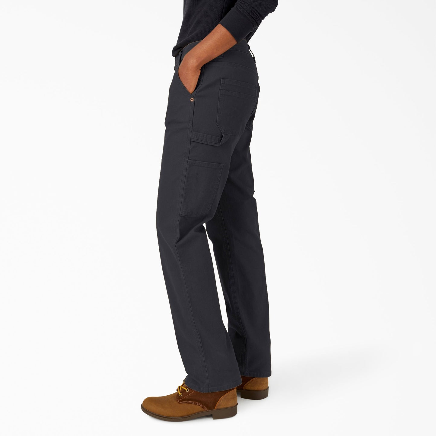 Dickies Women's FLEX Relaxed Straight Fit Duck Carpenter Pants
