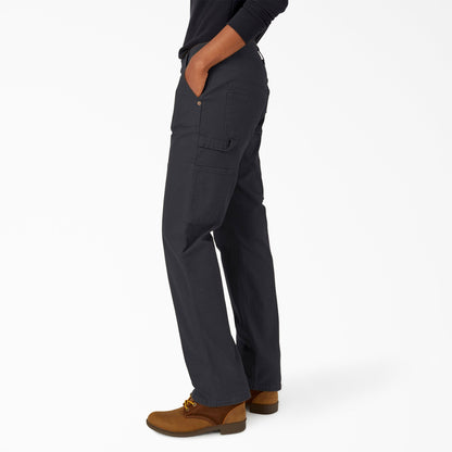 Dickies Women's FLEX Relaxed Straight Fit Duck Carpenter Pants
