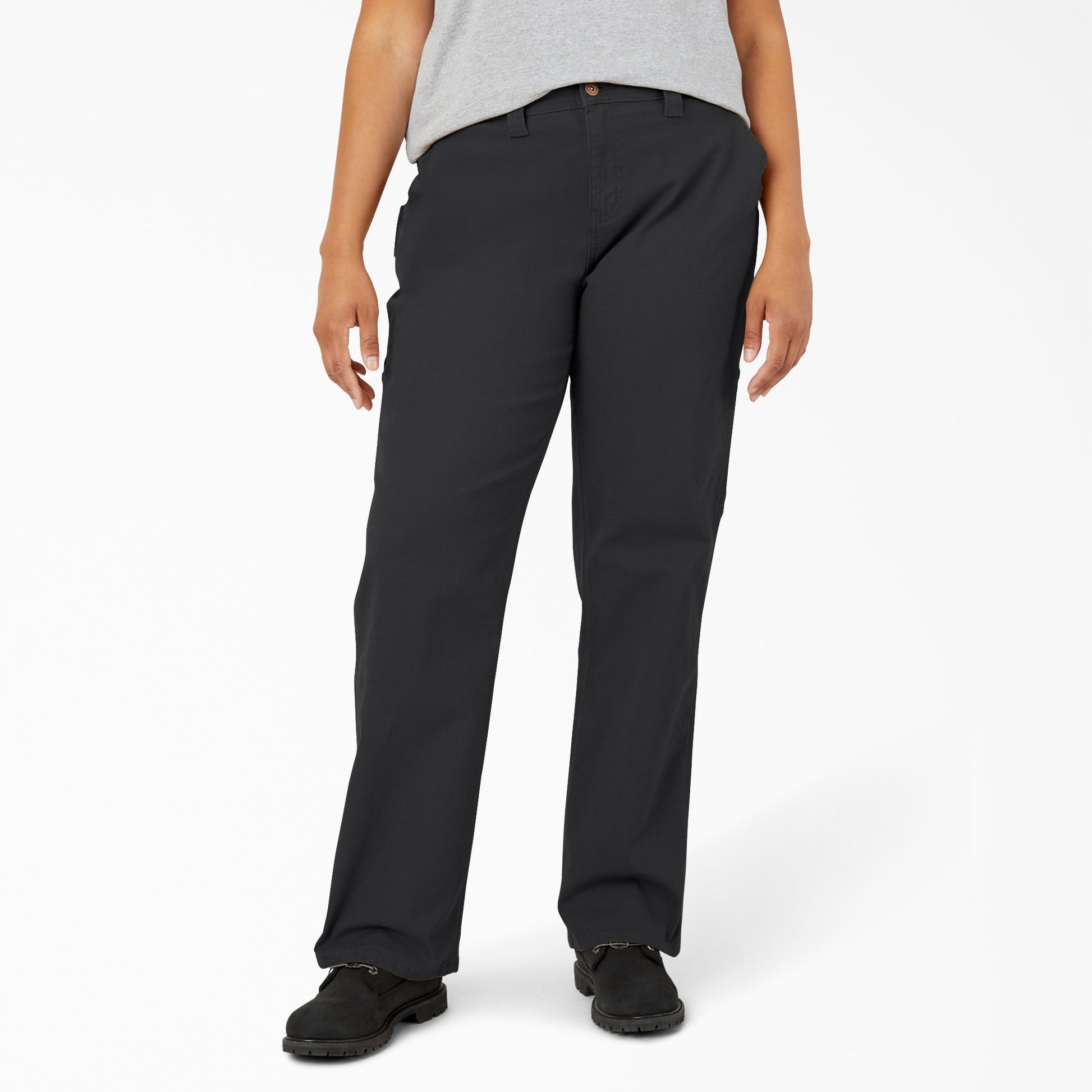 Dickies Women's Plus FLEX Relaxed Straight Fit Duck Carpenter Pants