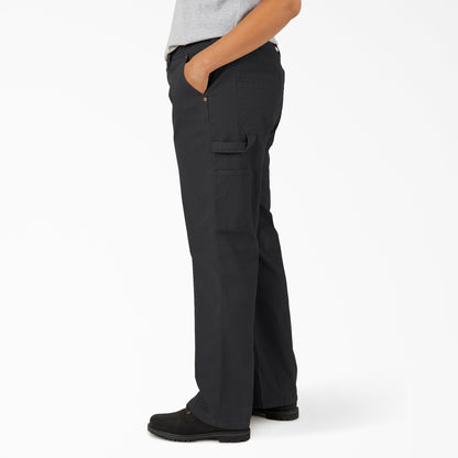 Dickies Women's Plus FLEX Relaxed Straight Fit Duck Carpenter Pants