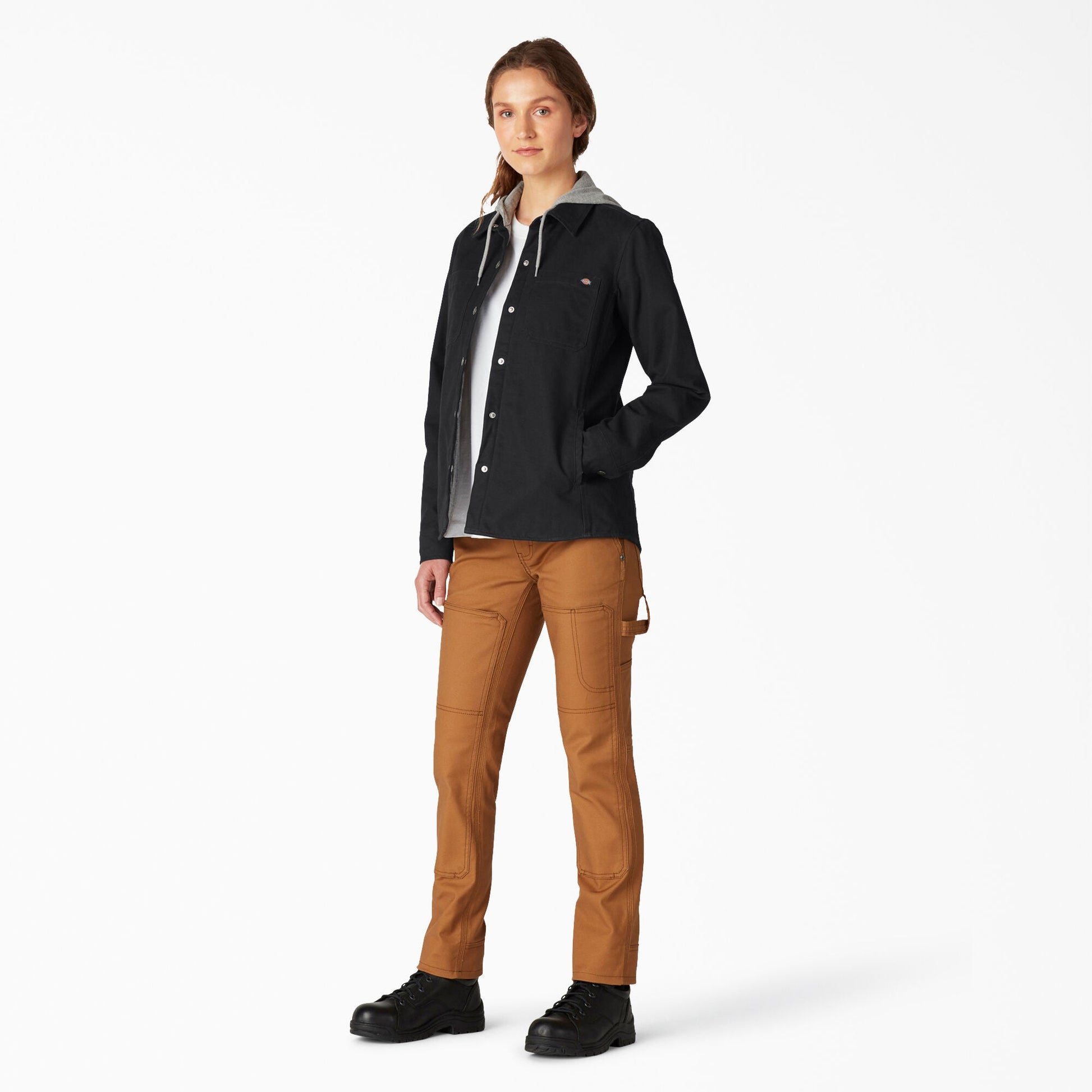 Dickies Women's Duck Hooded Shirt Jacket