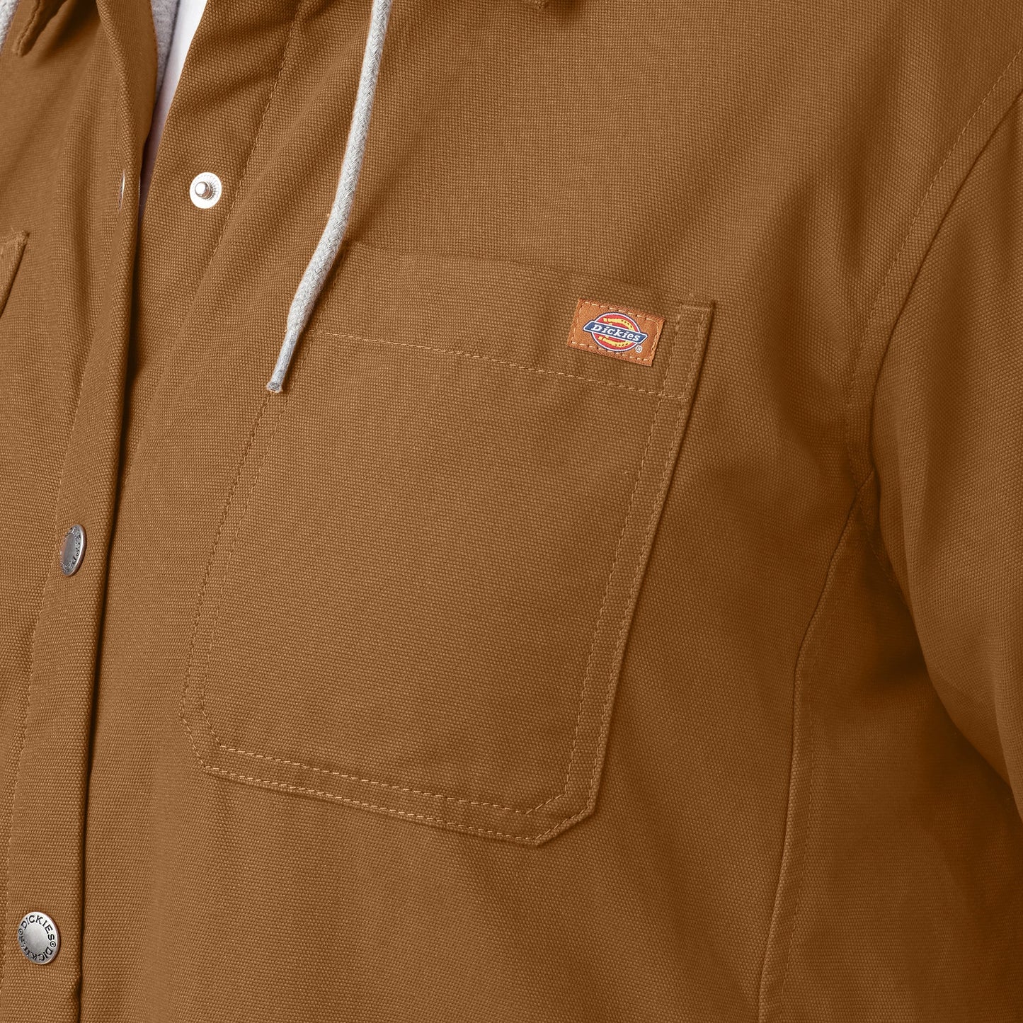 Dickies Women's Plus Duck Hooded Shirt Jacket