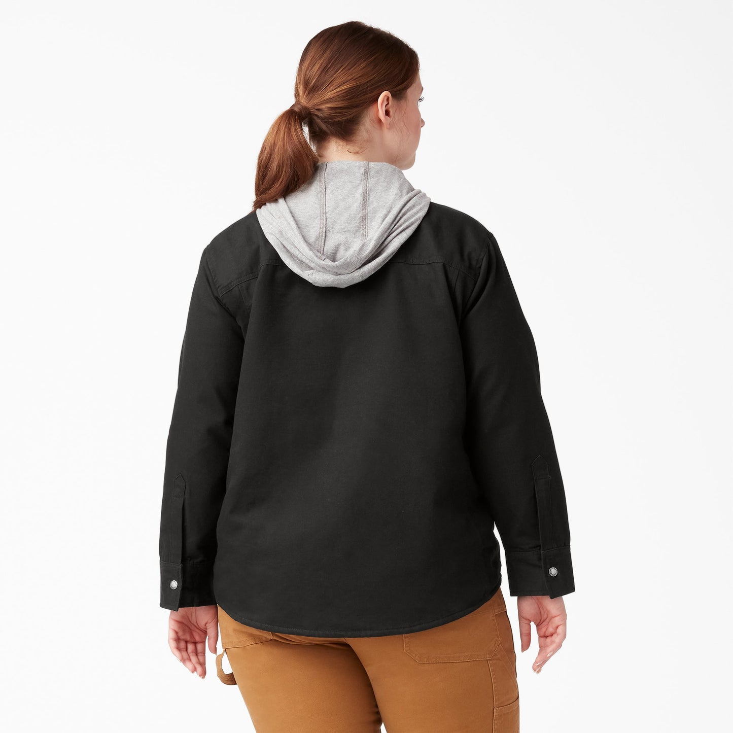 Dickies Women's Plus Duck Hooded Shirt Jacket