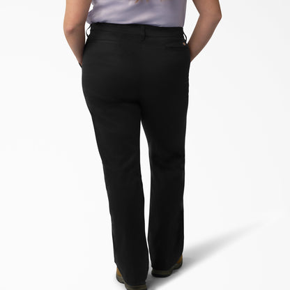 Dickies Women's Plus Slim Fit Bootcut Pants