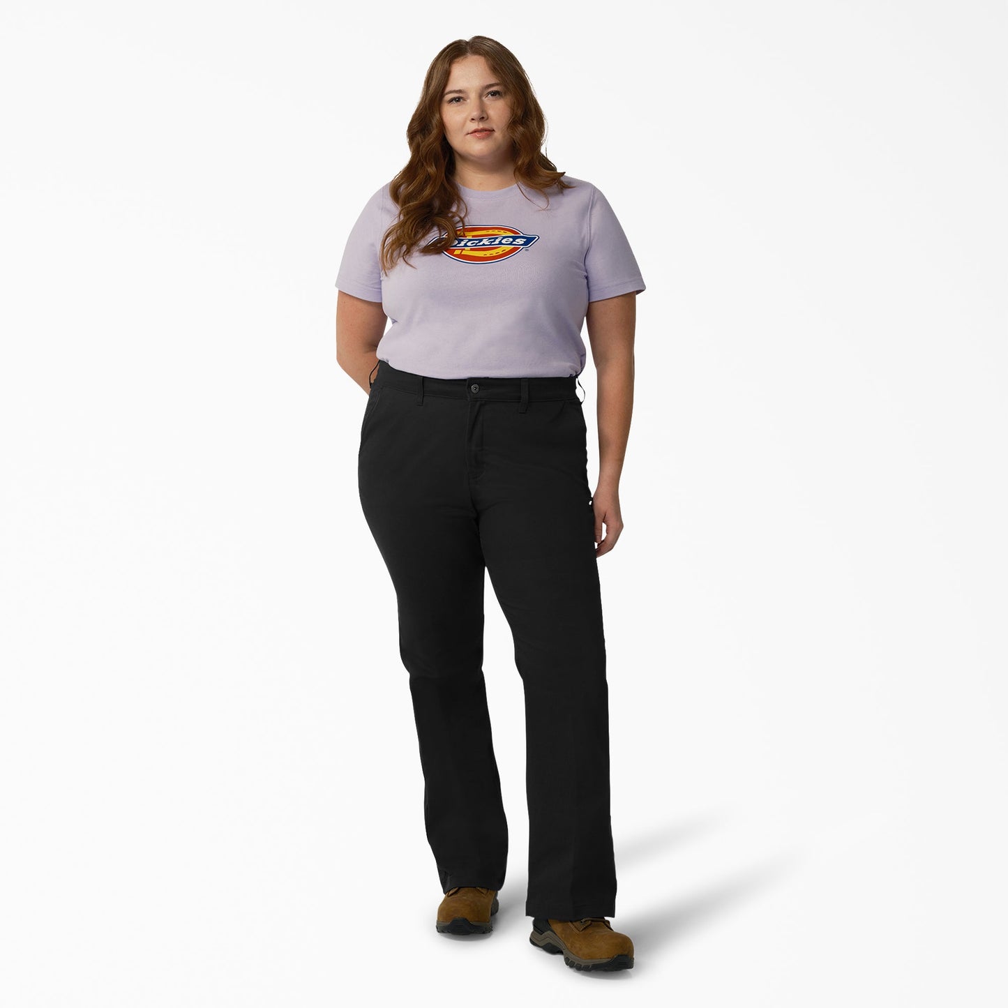 Dickies Women's Plus Slim Fit Bootcut Pants