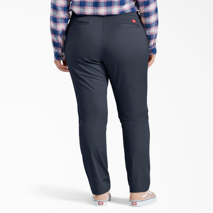 Dickies Women's Plus Low Rise Skinny Leg Pants
