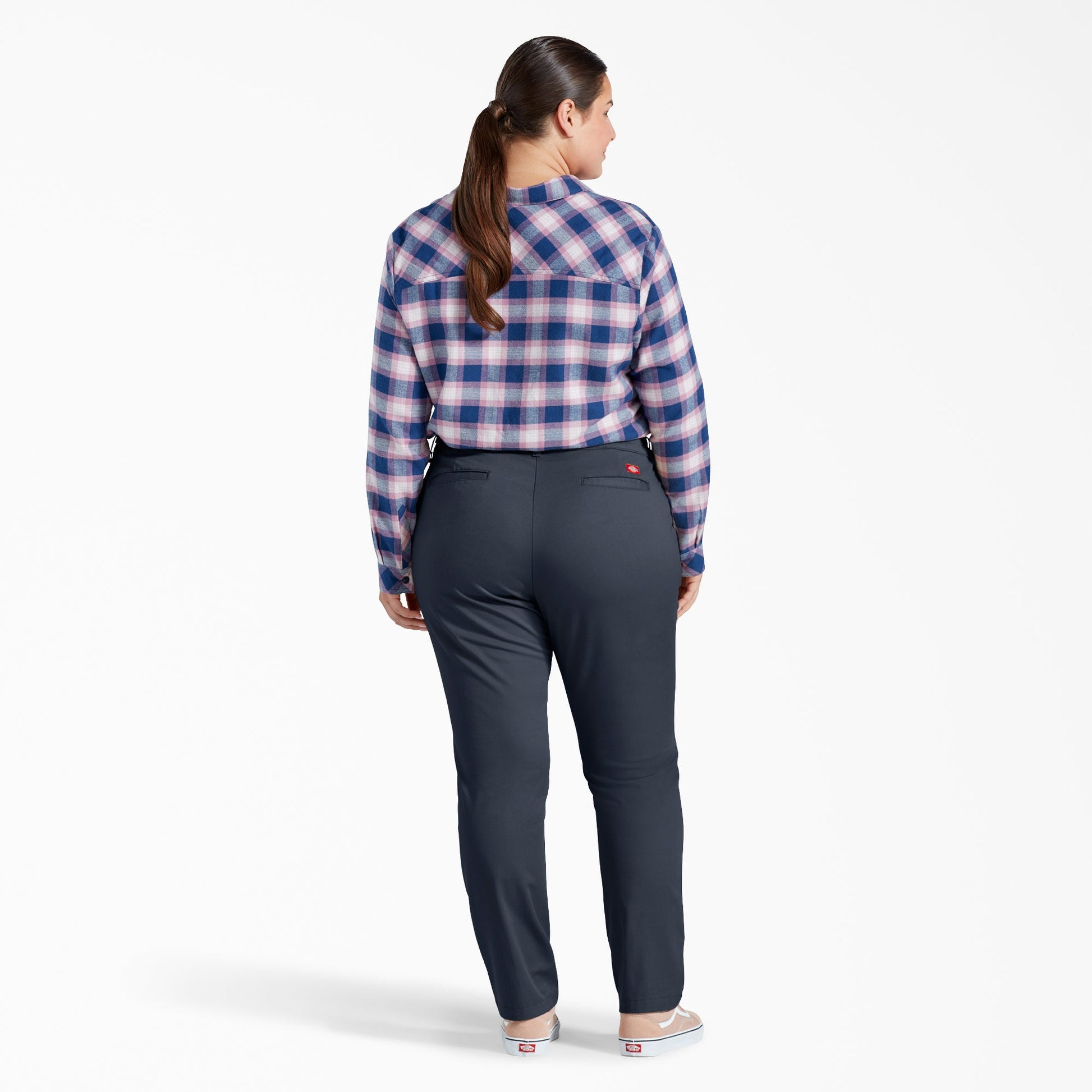 Dickies Women's Plus Low Rise Skinny Leg Pants