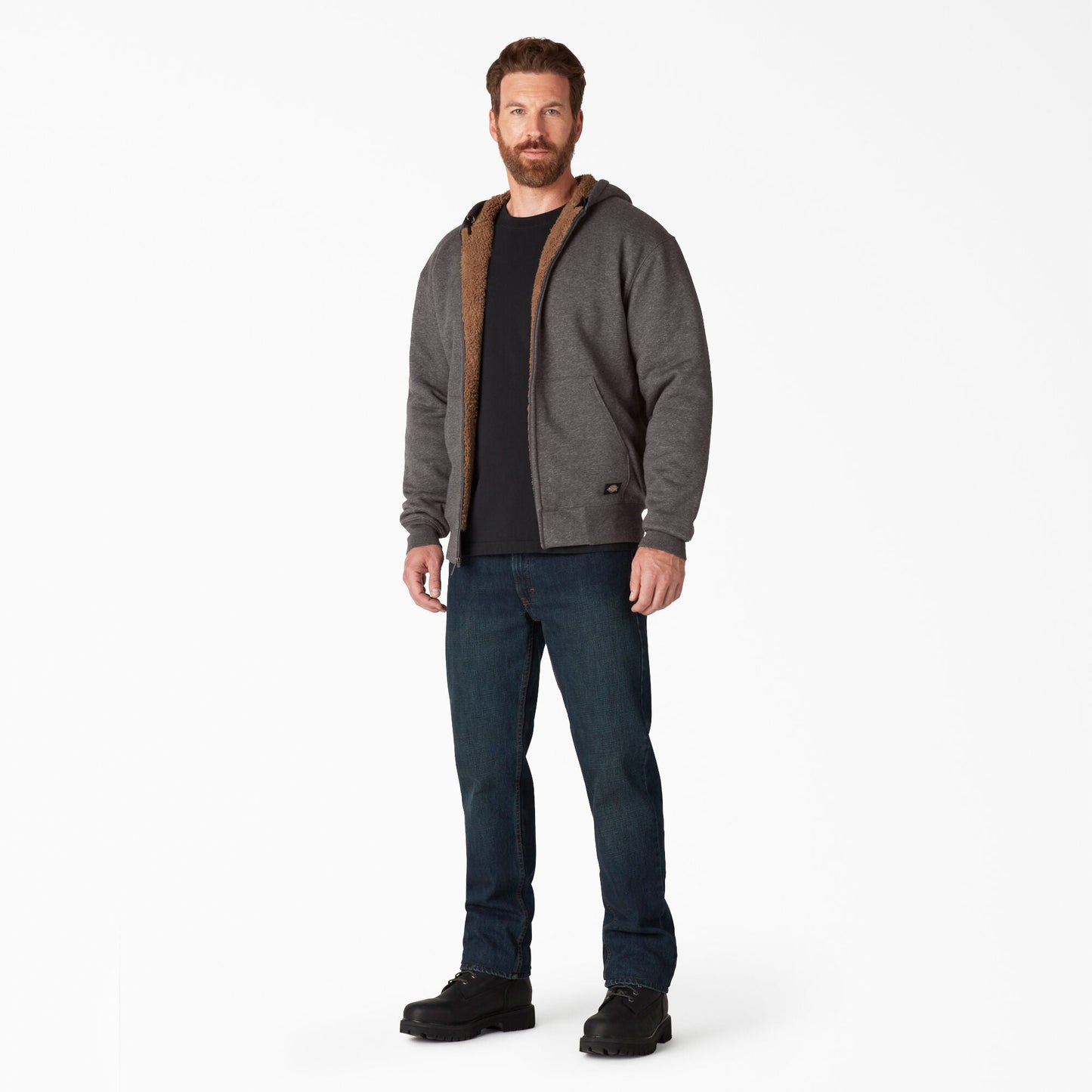 Dickies High Pile Fleece Lined Full Zip Hoodie