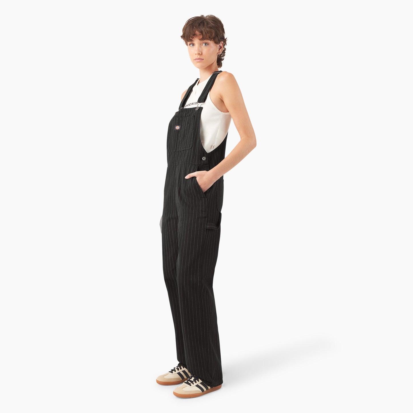 Dickies Women's Pinstripe Service Bib Overalls