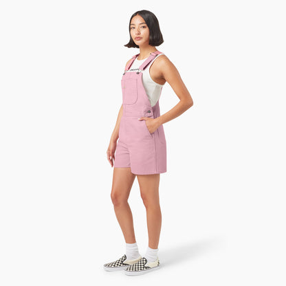 Dickies Women's Duck Canvas Bib Shortalls, 4"
