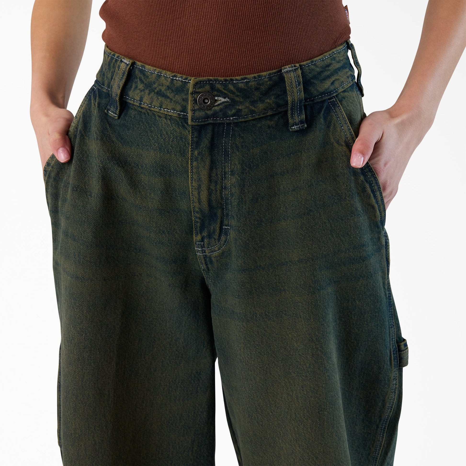 Dickies Women's Loose Fit Denim Carpenter Jeans