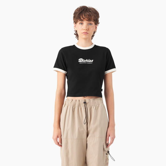 Dickies Women's Lewistown Cropped Ringer T-Shirt