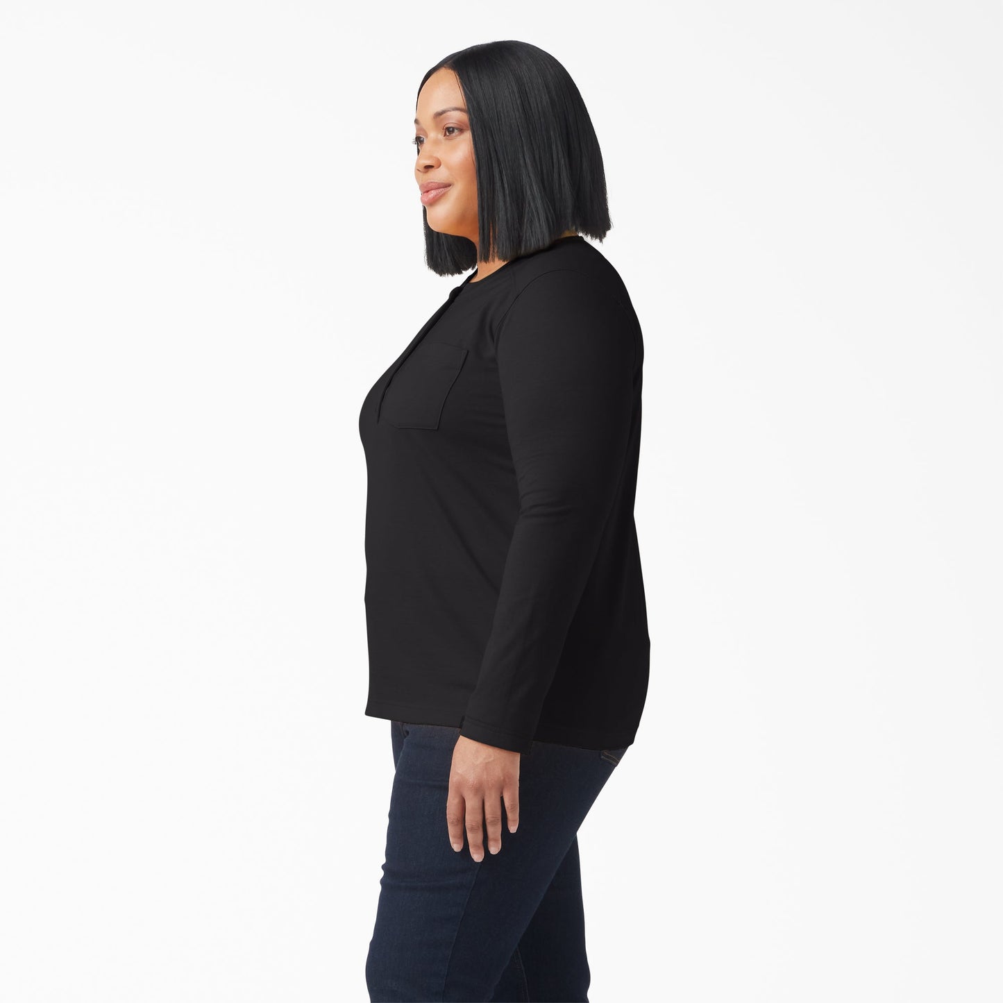 Dickies Women's Plus Heavyweight Henley