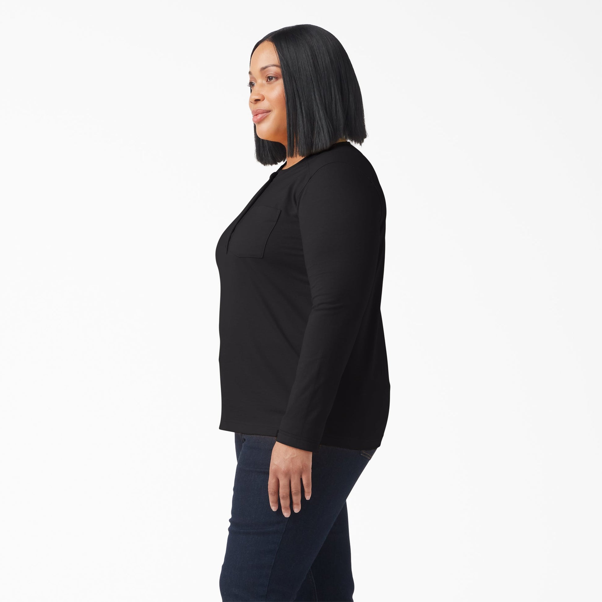 Dickies Women's Plus Heavyweight Henley