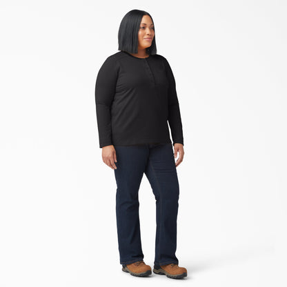 Dickies Women's Plus Heavyweight Henley