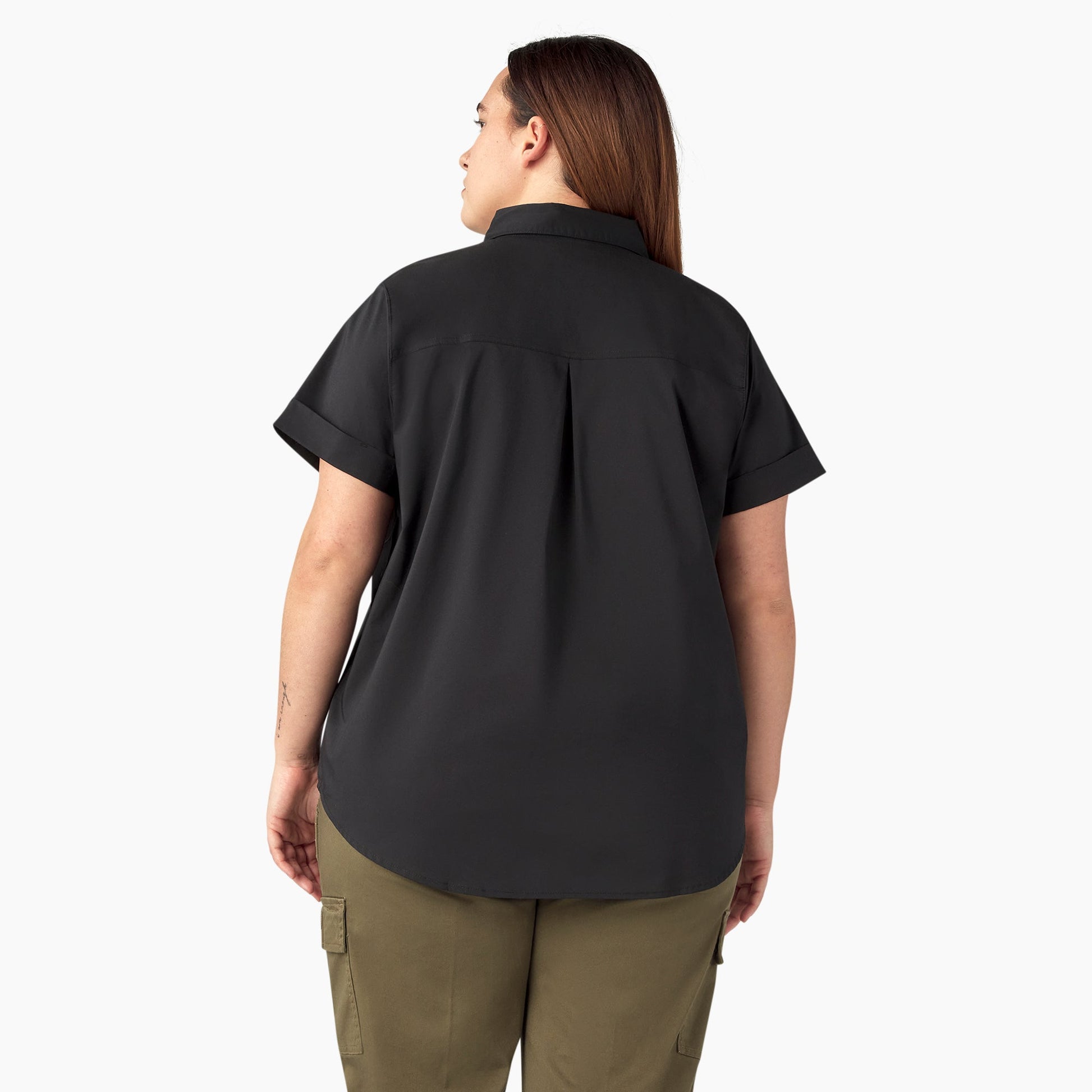 Dickies Women's Plus Button-Up Shirt