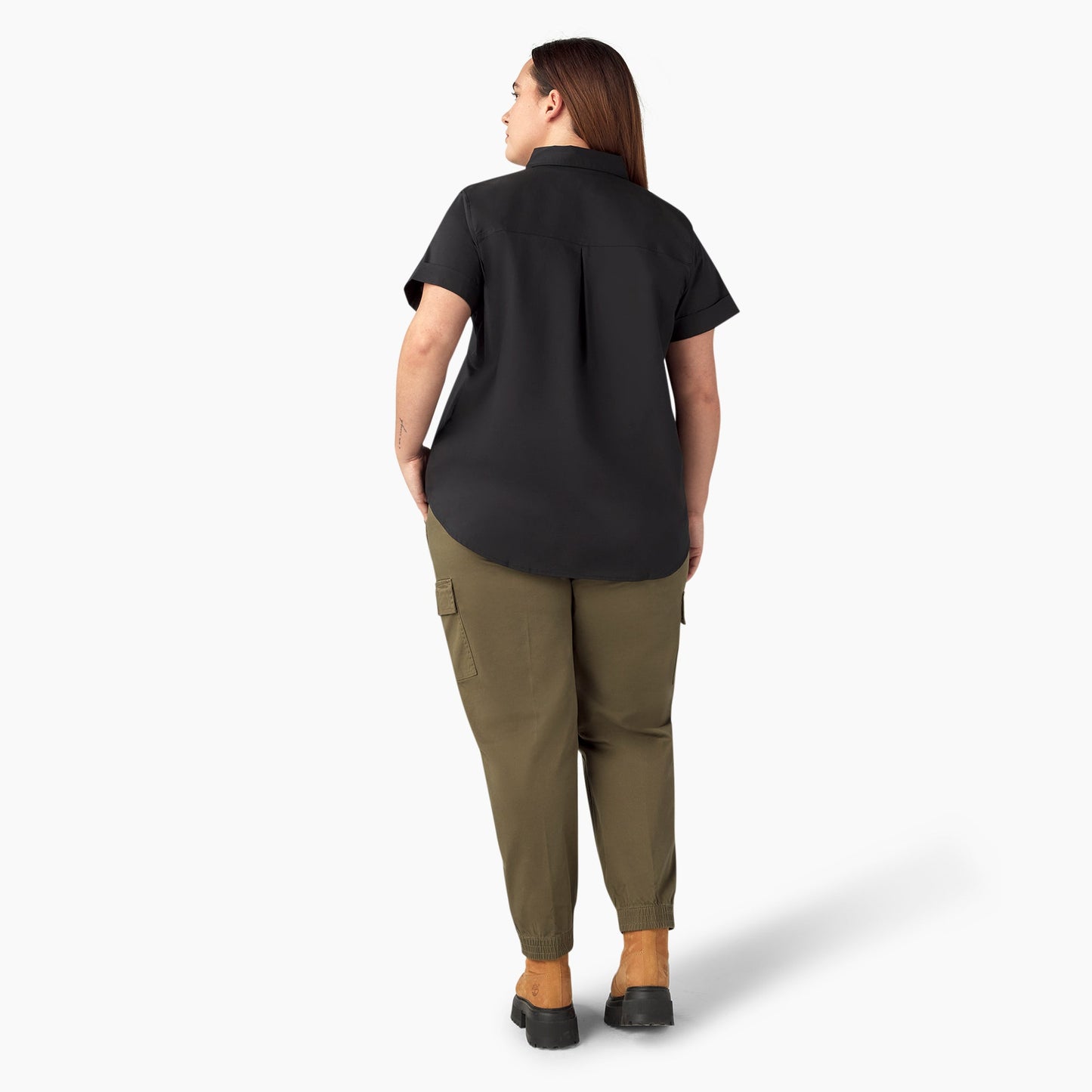 Dickies Women's Plus Button-Up Shirt