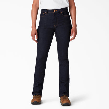 Dickies Women's Perfect Shape High Waist Bootcut Jeans