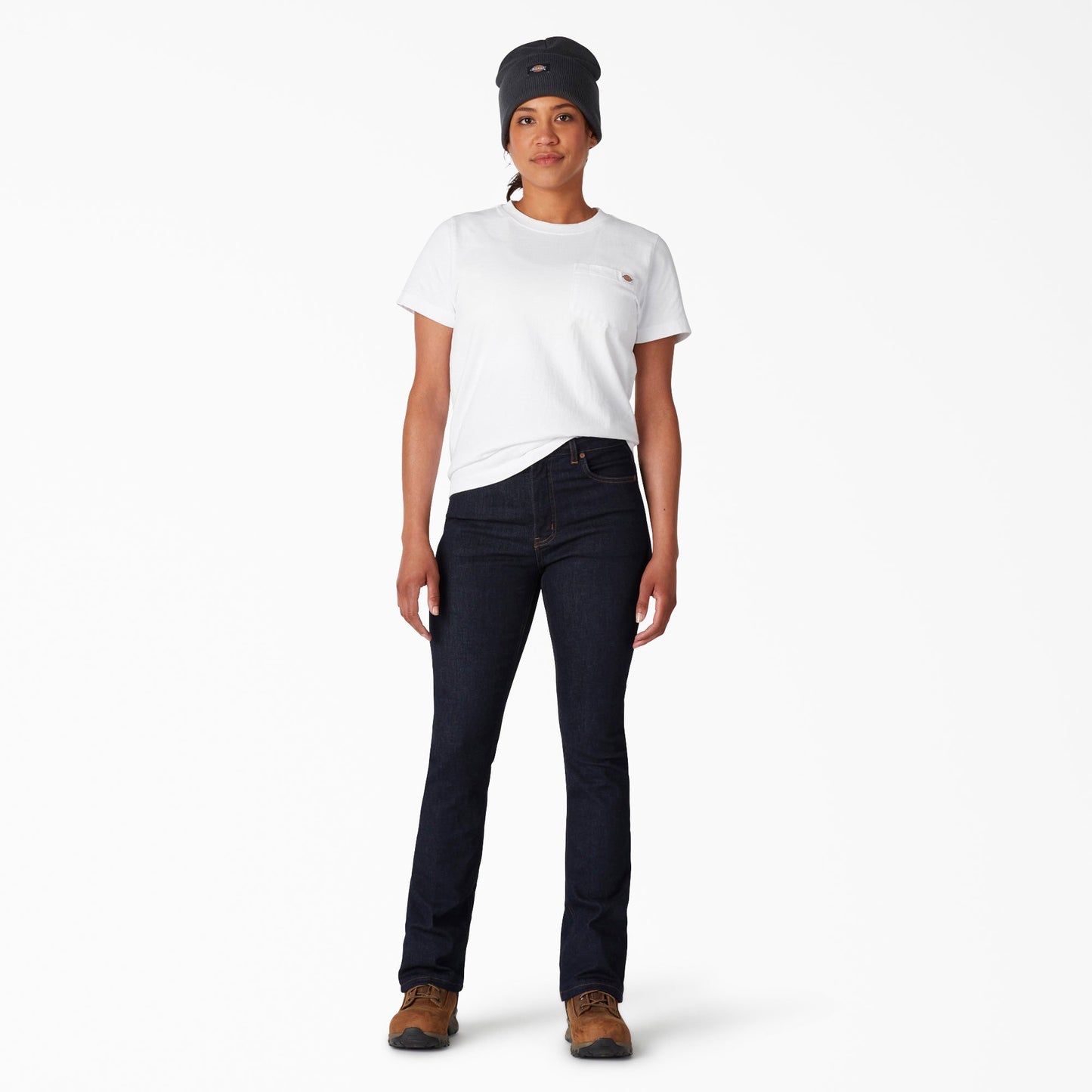 Dickies Women's Perfect Shape High Waist Bootcut Jeans