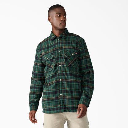 Dickies Water Repellent Fleece-Lined Flannel Shirt Jacket