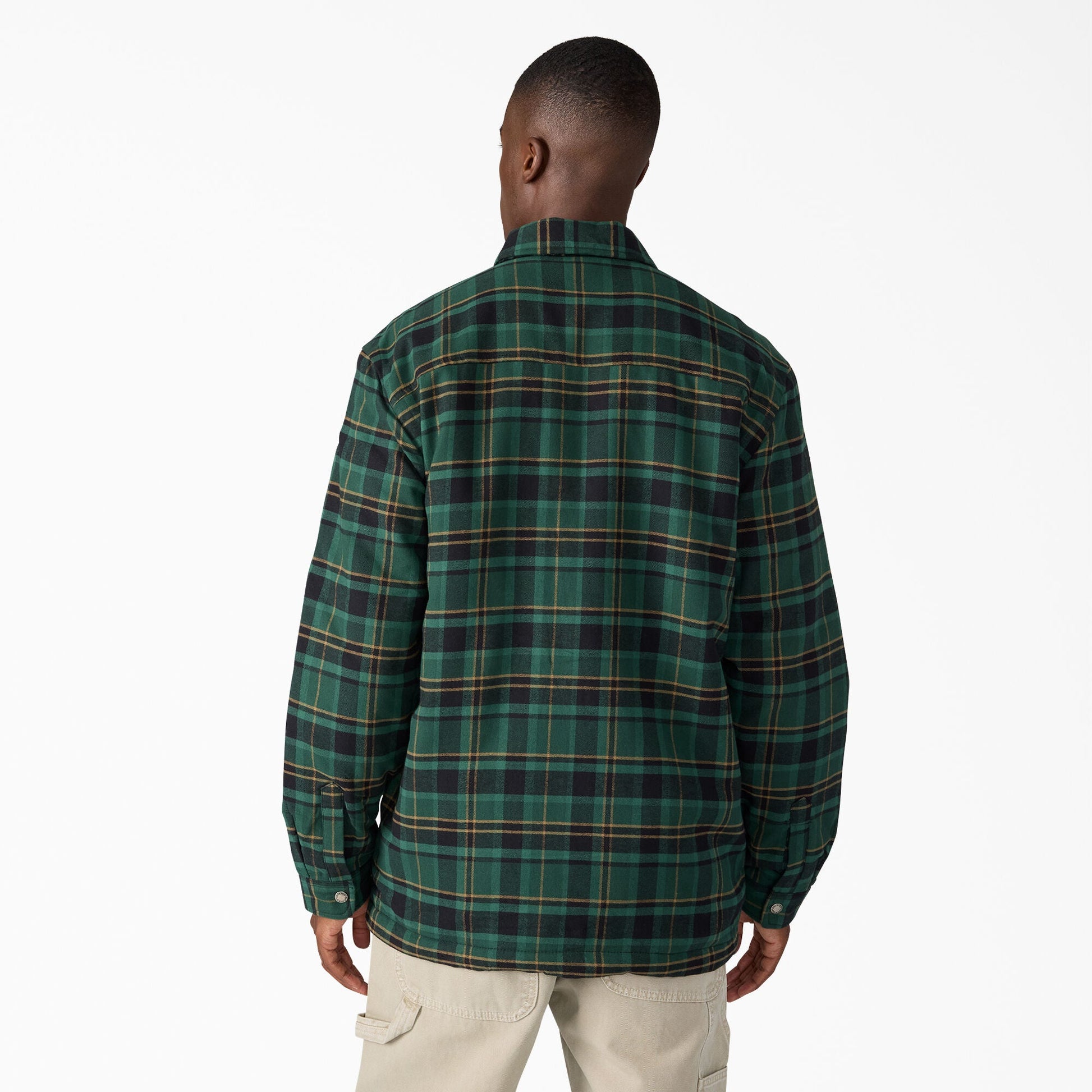 Dickies Water Repellent Fleece-Lined Flannel Shirt Jacket