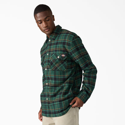 Dickies Water Repellent Fleece-Lined Flannel Shirt Jacket