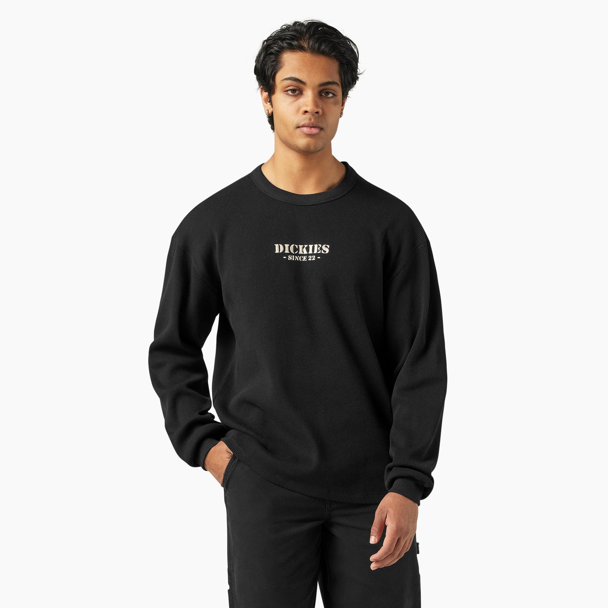 Dickies Long Sleeve Waffle Shirt