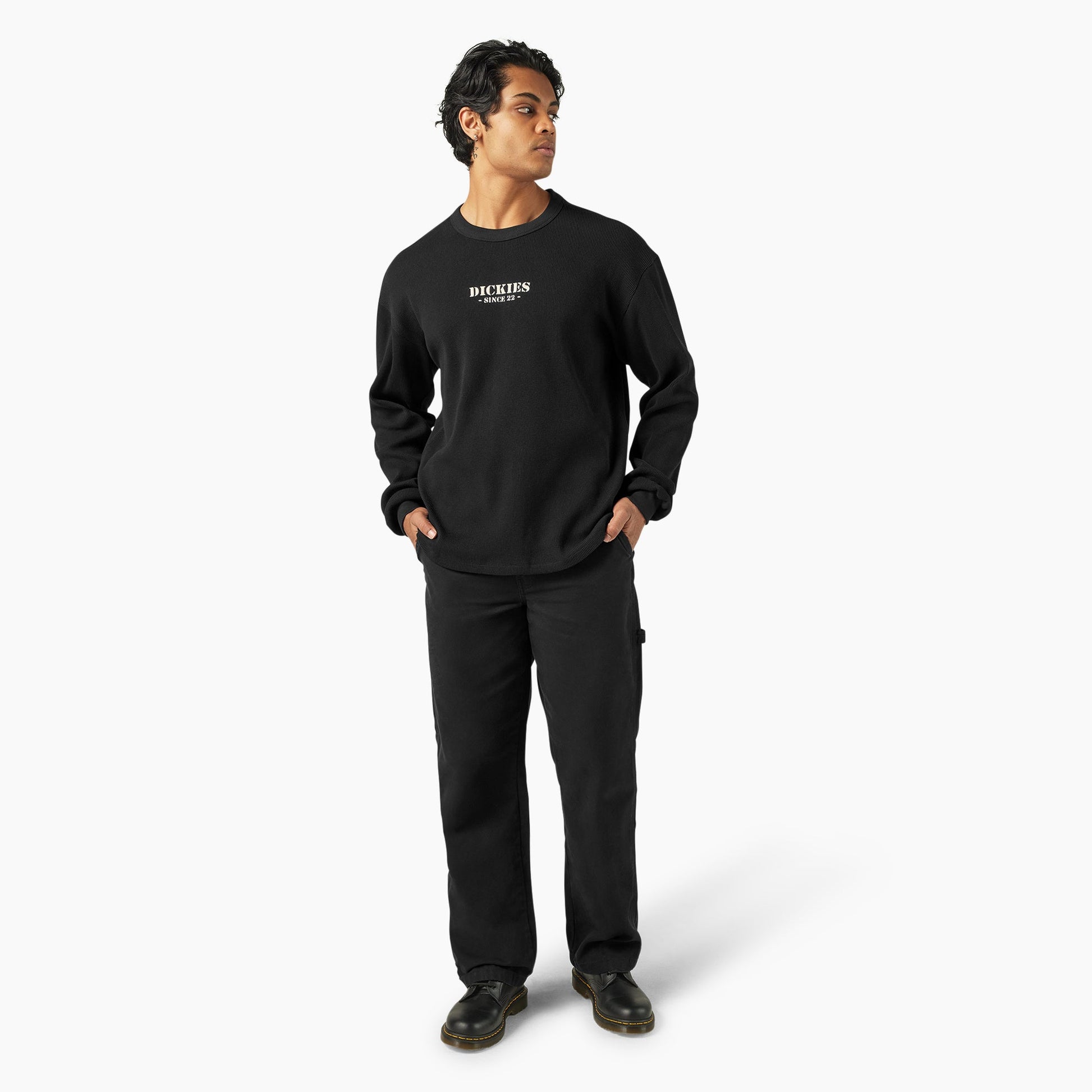 Dickies Long Sleeve Waffle Shirt