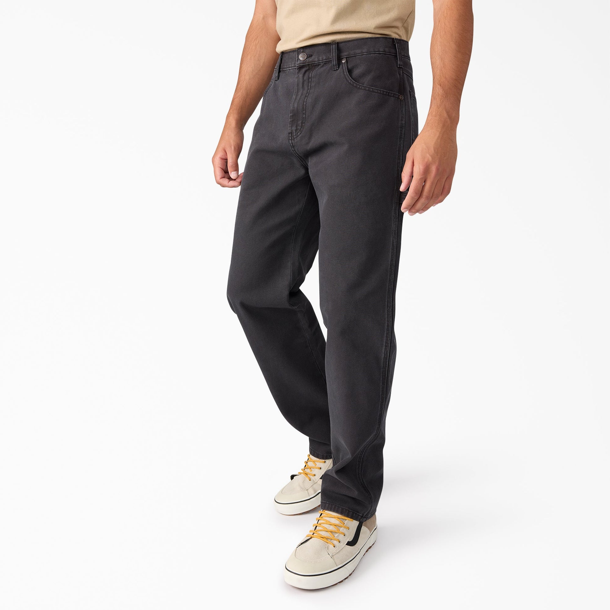 Dickies Worn In Duck Carpenter Pants