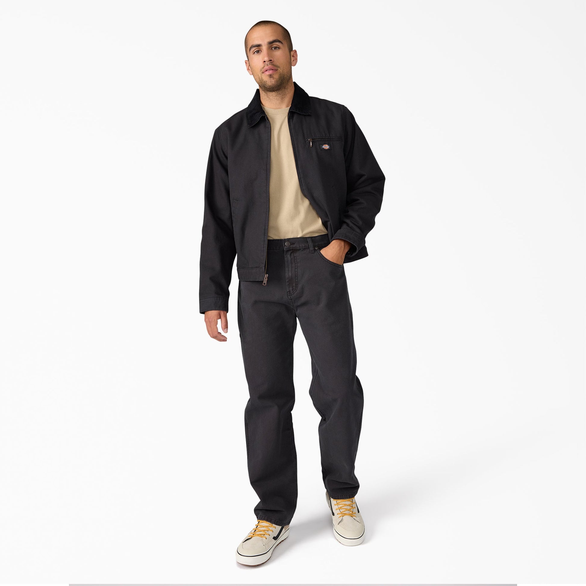 Dickies Worn In Duck Carpenter Pants