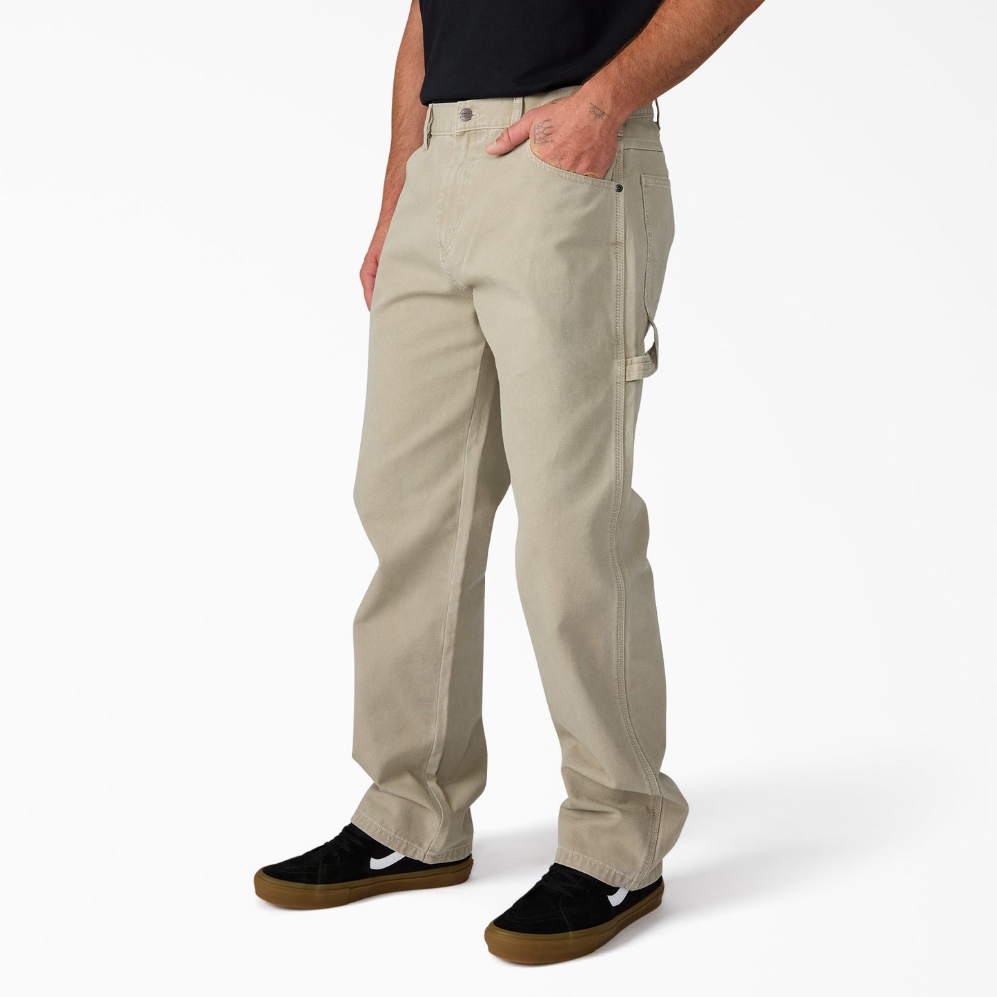 Dickies Worn In Duck Carpenter Pants