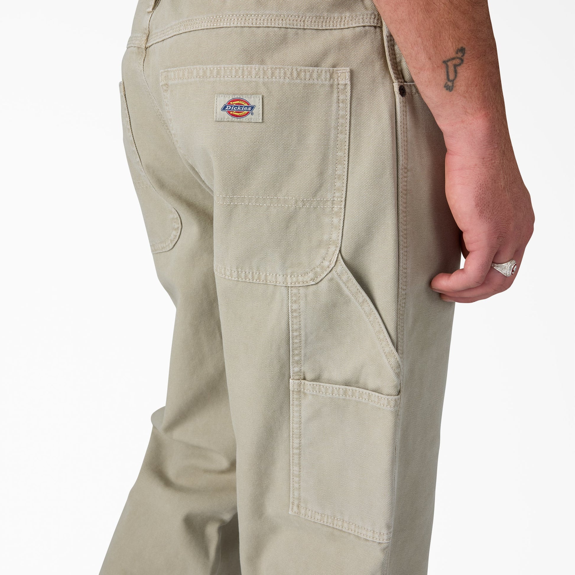 Dickies Worn In Duck Carpenter Pants